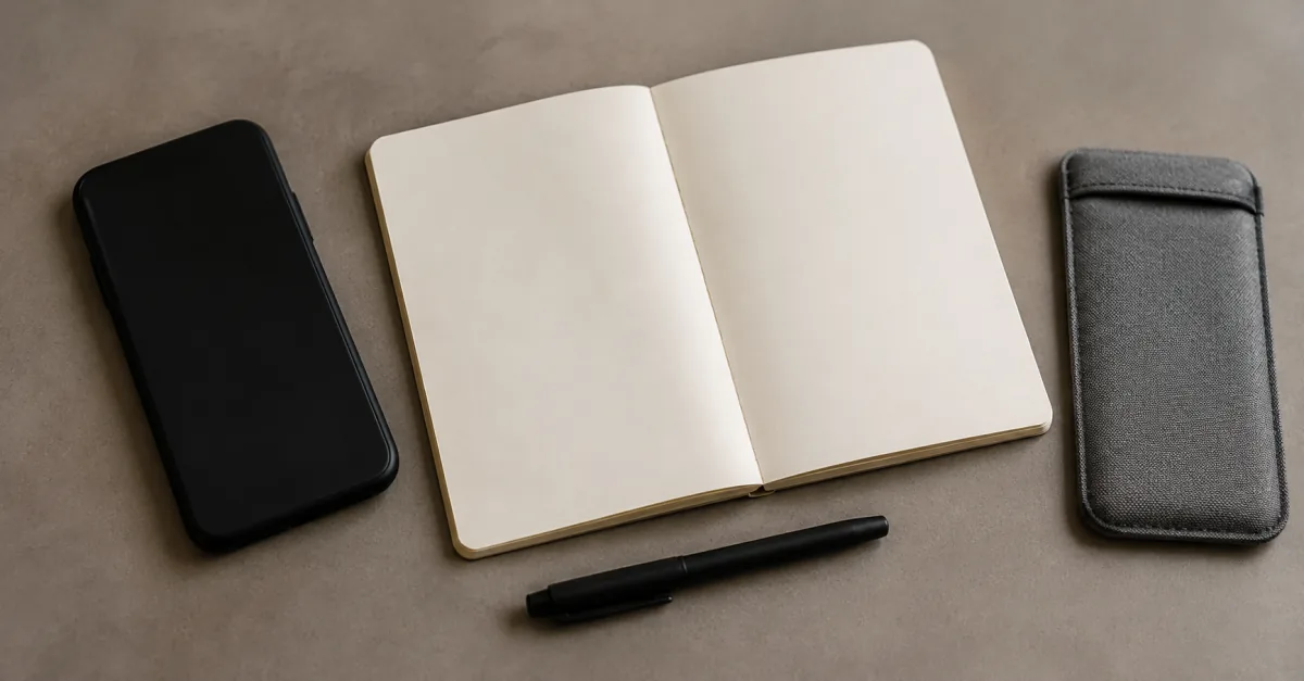 Phone and notebook for preparing connection details before a network reset